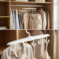 COLOUR:White - rotating hanger in an open wardrobe loaded with shirts