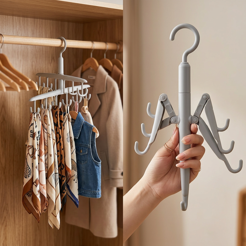 COLOUR:gray - rotating hanger on a wardrobe rail with coats