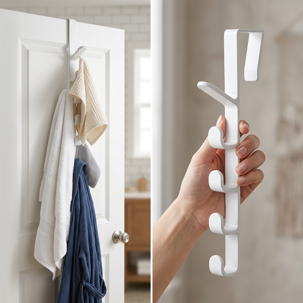 COLOUR:white - rack held in a hand showing scale before mounting