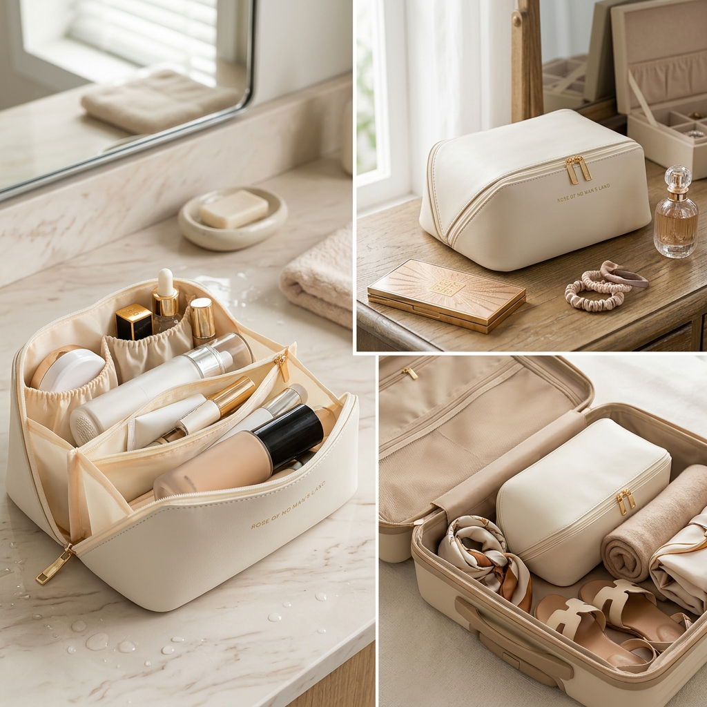 COLOUR:white - organiser packed into a suitcase